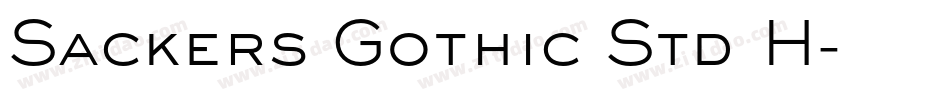 Sackers Gothic Std H字体转换
